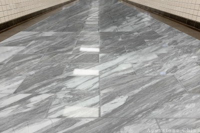 2x2 Volakas White Marble tiles