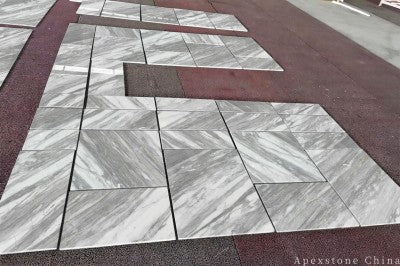 16x16 Volakas White Marble tiles