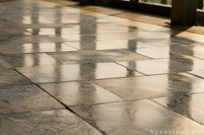 2 x 2 white Granite pavers driveway