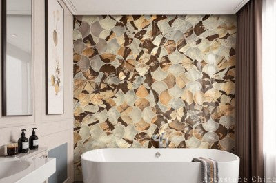 sawn Woodstone Quartzite tiles