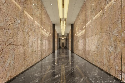 small Yellow Marble wall office