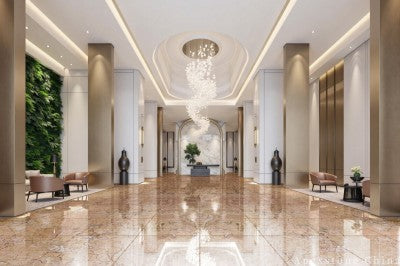 900x600 Yellow Marble wall corridor