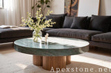 hexagon white Quartzite coffee table