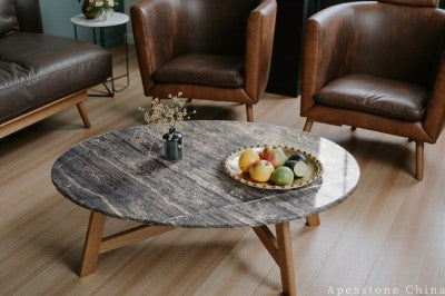 vintage grey Marble coffee table
