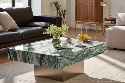 genuine green Marble cocktail table
