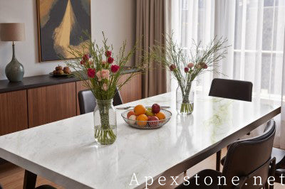 96 inch white Marble dining table