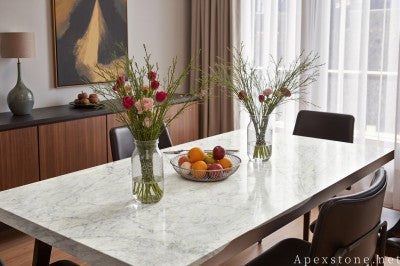 modern white Marble dining table