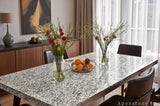 real white Granite dining table