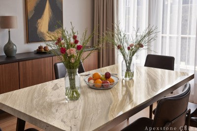 vintage white Marble dining table