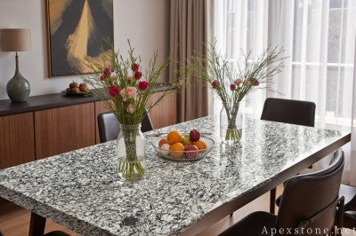 vintage grey Granite dining table