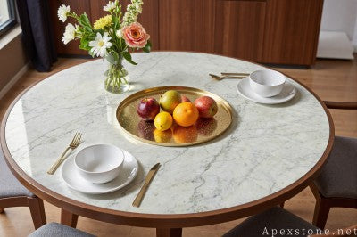modern white Marble dining table