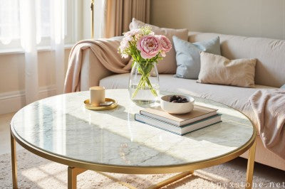 antique white Marble table tops