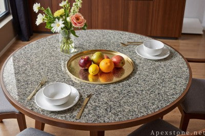 real white Granite dining table