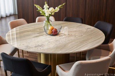 vintage white Marble dining table