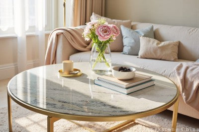vintage white Marble coffee table
