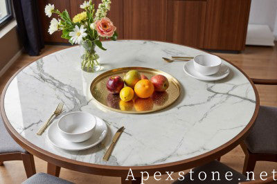 4 seater white Marble dining table