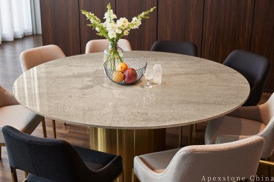 antique grey Marble dining table