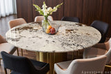 solid white Granite dining table