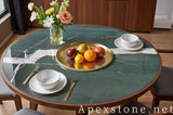 large green Marble dining table