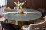 large green Marble dining table