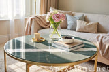 48 round green Marble table tops