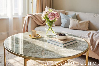 round grey Marble table tops