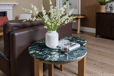 large green Marble side table