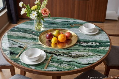 vintage green Marble dining table