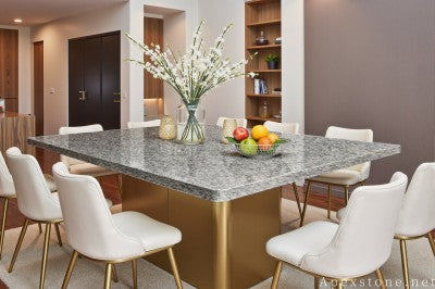 real white Granite dining table