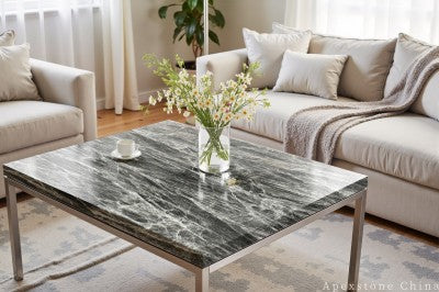 long black Marble cocktail table
