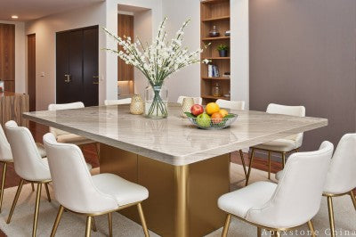 vintage white Marble dining table