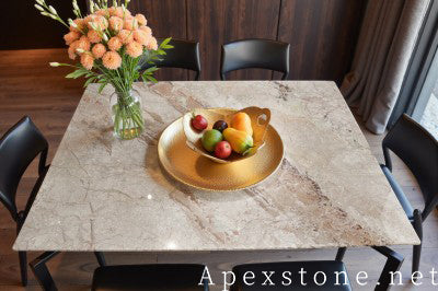 italian pink Marble dining table