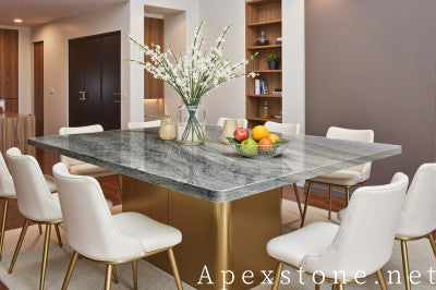 round purple Marble dining table