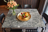 circle black Marble dining table